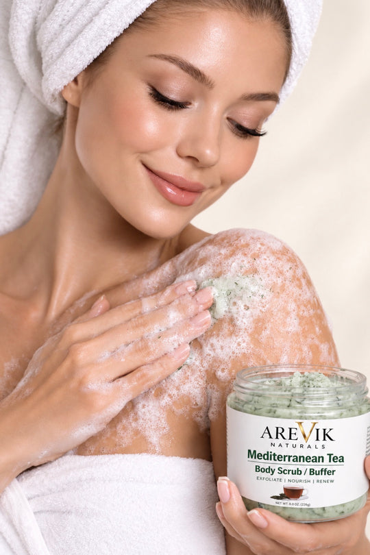 Body Scrub & Buffer Foaming Mediterranean Tea
